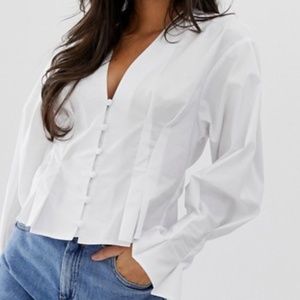 ASOS DESIGN Petite Oversize Blouse